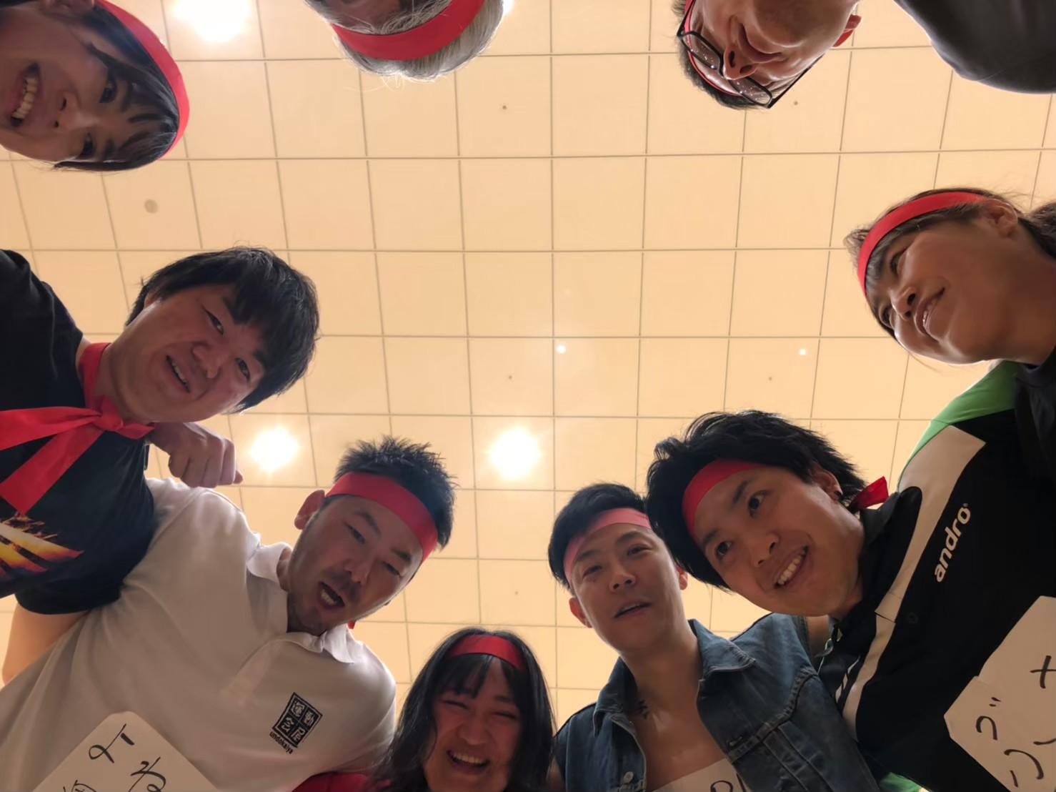 運動会、円陣